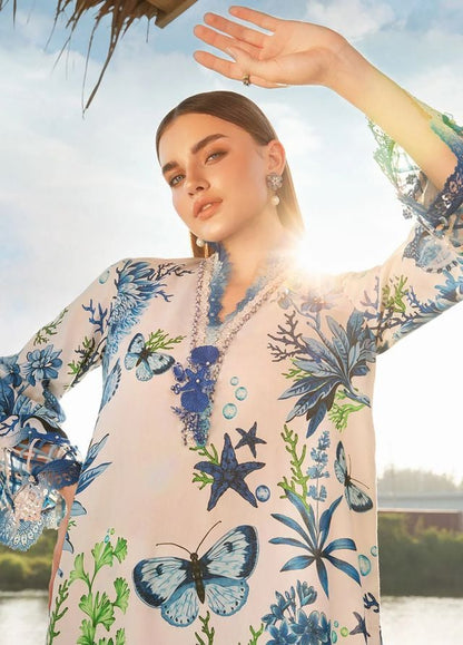 MARIA B FORMALS PRINTED EMBROIDERED LAWN - 3 PC UNSTITCHED