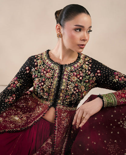 REPUBLIC WOMENSWEAR LUXURY EMBROIDERED ORGANZA - 3 PC UNSTITCHED