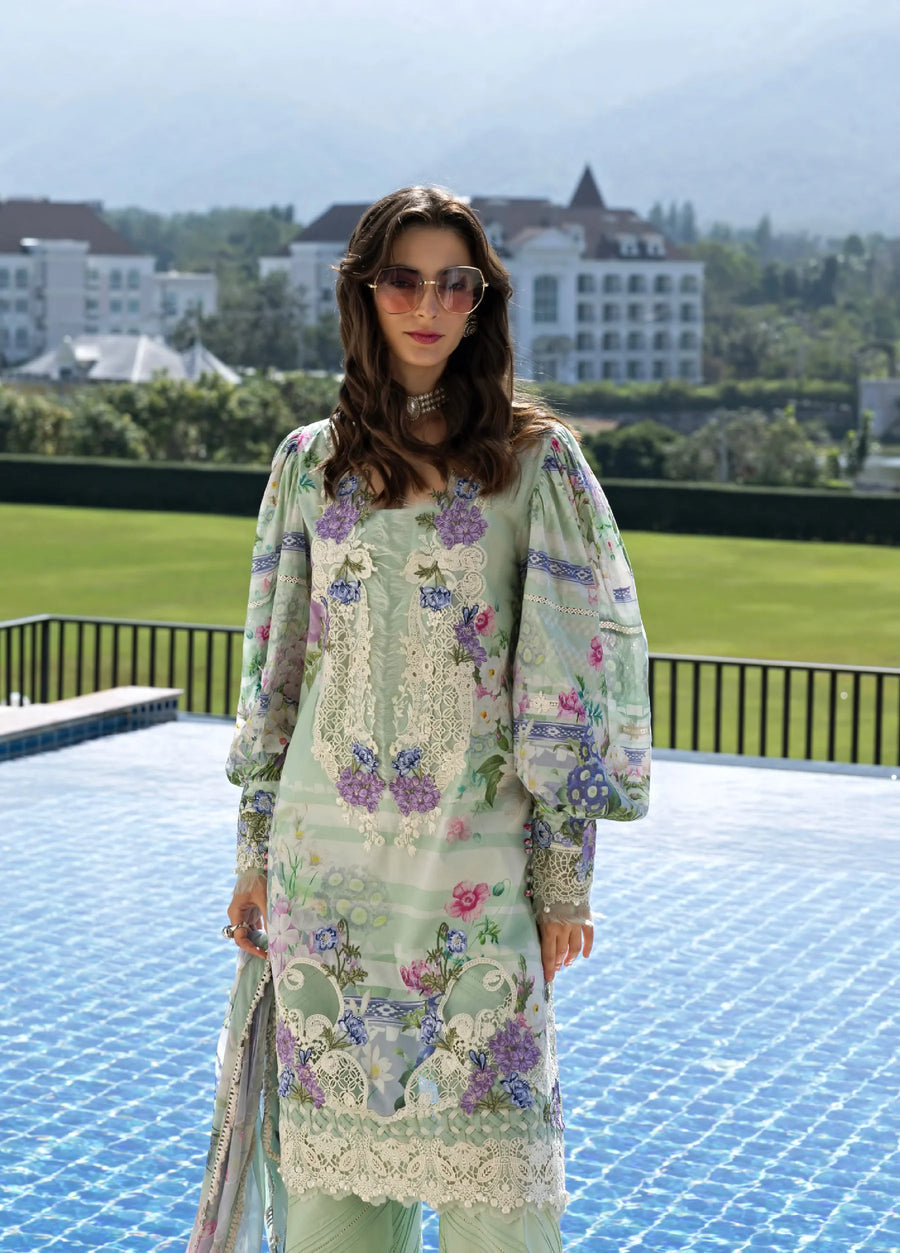ELAF EMBROIDERED PRINTED LAWN - 3 PC UNSTITCHED