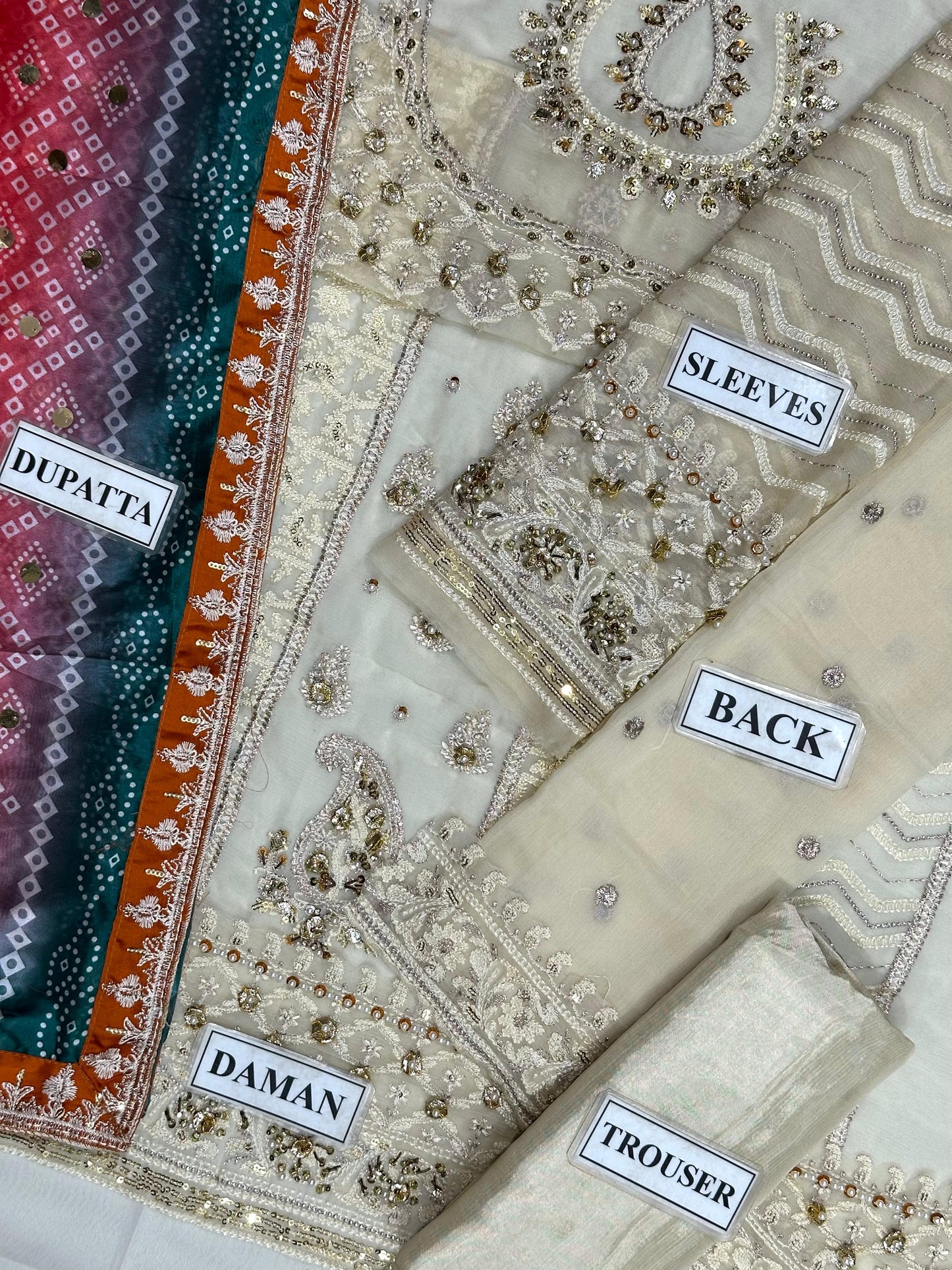 CHARIZMA LUXURY CHIFFON EMBROIDERED - 3 PC UNSTITCHED