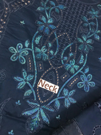 NUREH LUXURY EMBROIDERED LAWN - 3 PC UNSTITCHED