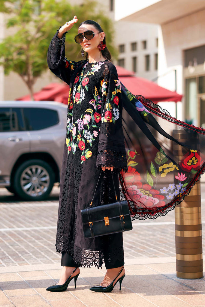 MARIA B LUXURY EMBROIDERED LAWN - 3 PC UNSTITCHED