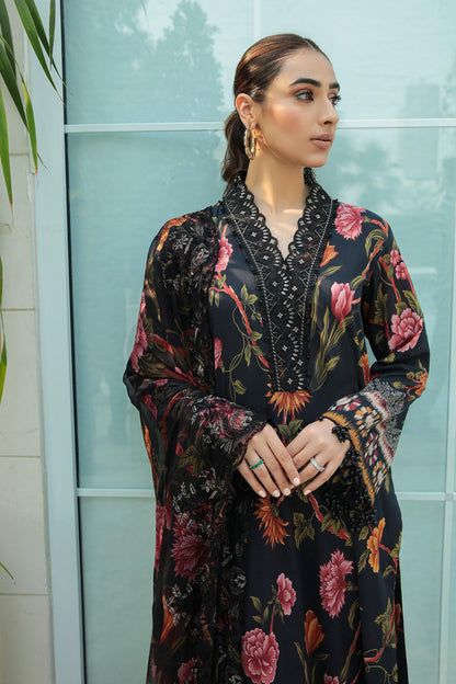 NUREH EMBROIDERED LAWN - 3 PC UNSTITCHED