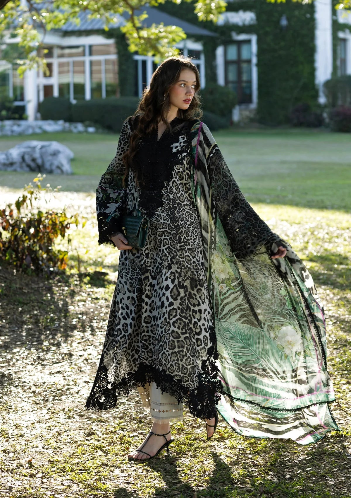 ELAF DIGITAL PRINTED EMBROIDERED LAWN - 3 PC UNSTITCHED