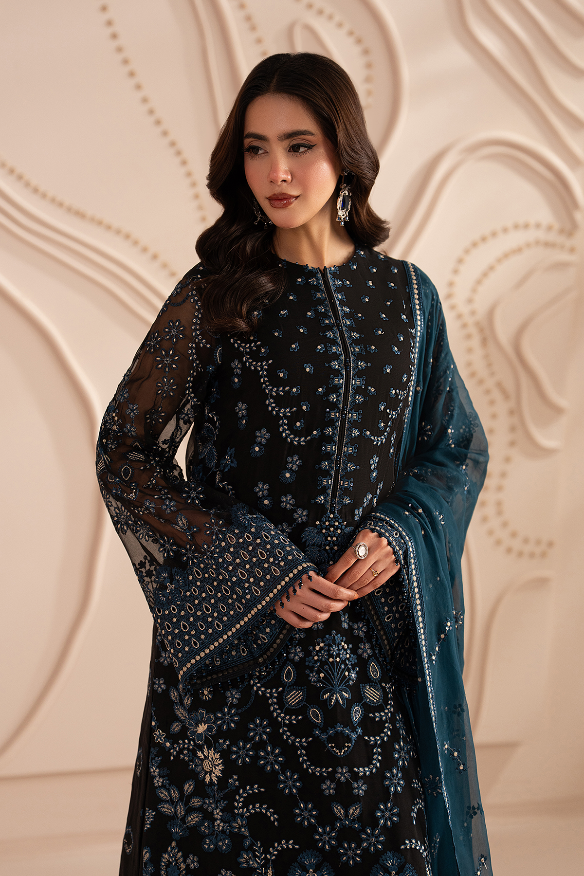 LAVISH PREMIUM EMBROIDERED CHIFFON - 3 PC UNSTITCHED