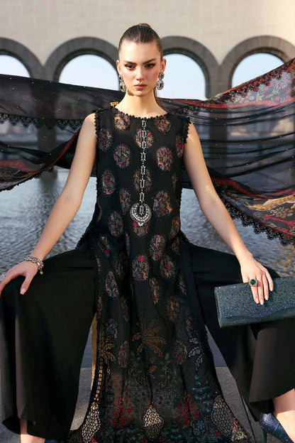 MARIA B PREMIUM EMBROIDERED LAWN - 3 PC UNSTITCHED