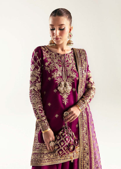 KANWAL MALIK LUXURY WEDDING EMBROIDERED ORGANZA - 3 PC UNSTITCHED