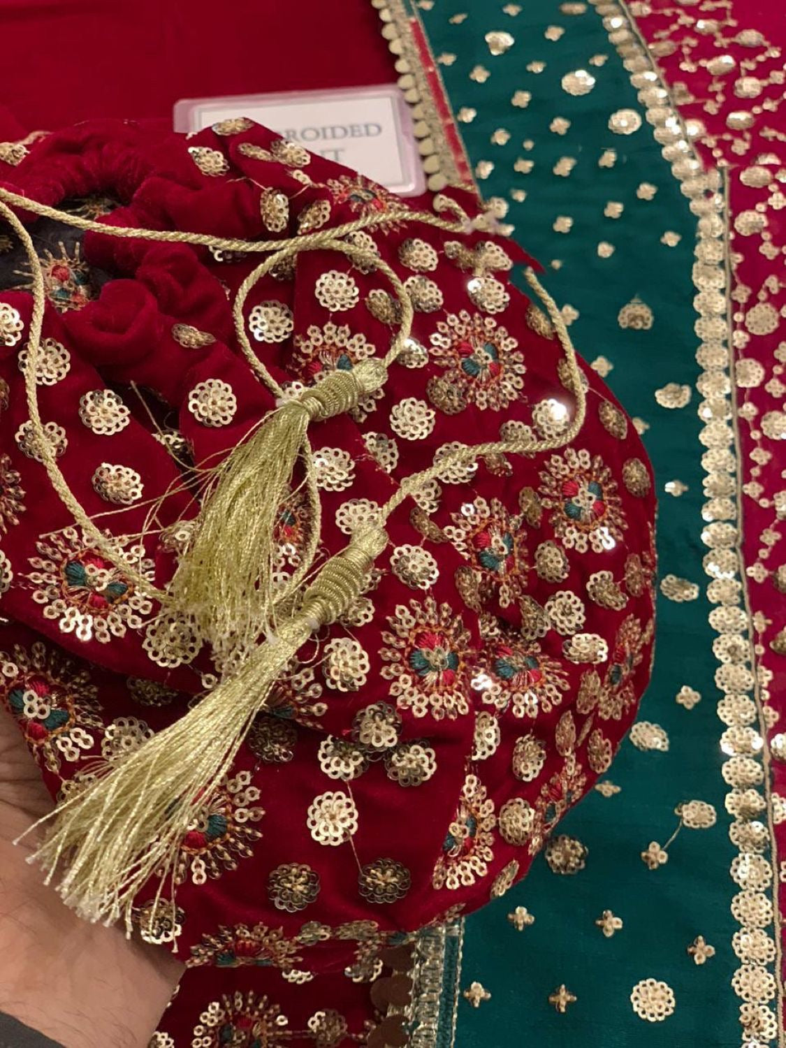 JAZMIN EMBROIDERED VELVET - 3 PC UNSTITCHED