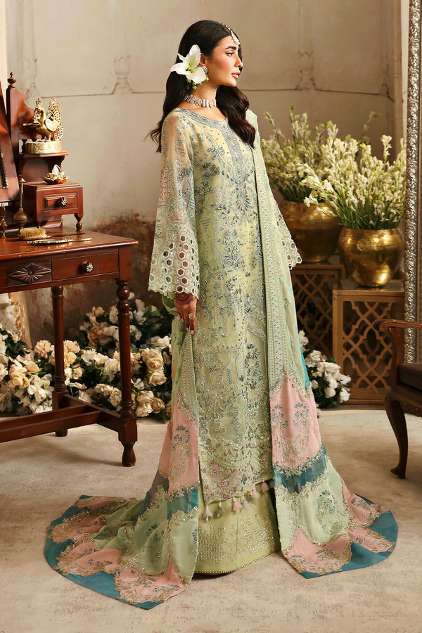 NUREH LUXURY EMBROIDERED ORGANZA - 3 PC UNSTITCHED