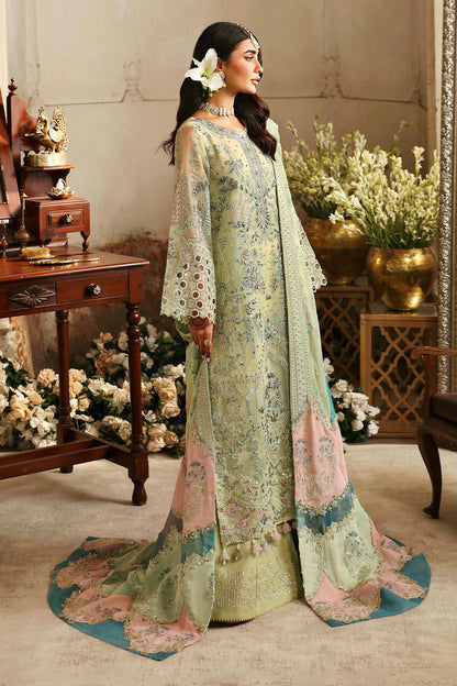 NUREH LUXURY EMBROIDERED ORGANZA - 3 PC UNSTITCHED
