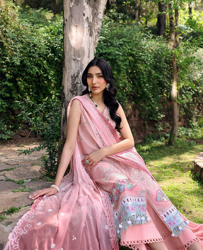 REPUBLIC WOMENSWEAR LUXURY EMBROIDERED LAWN - 3 PC UNSTITCHED