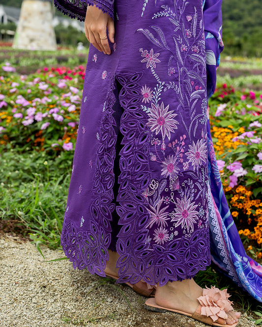 MUSHQ LUXURY EMBROIDERED LAWN - 3 PC UNSTITCHED