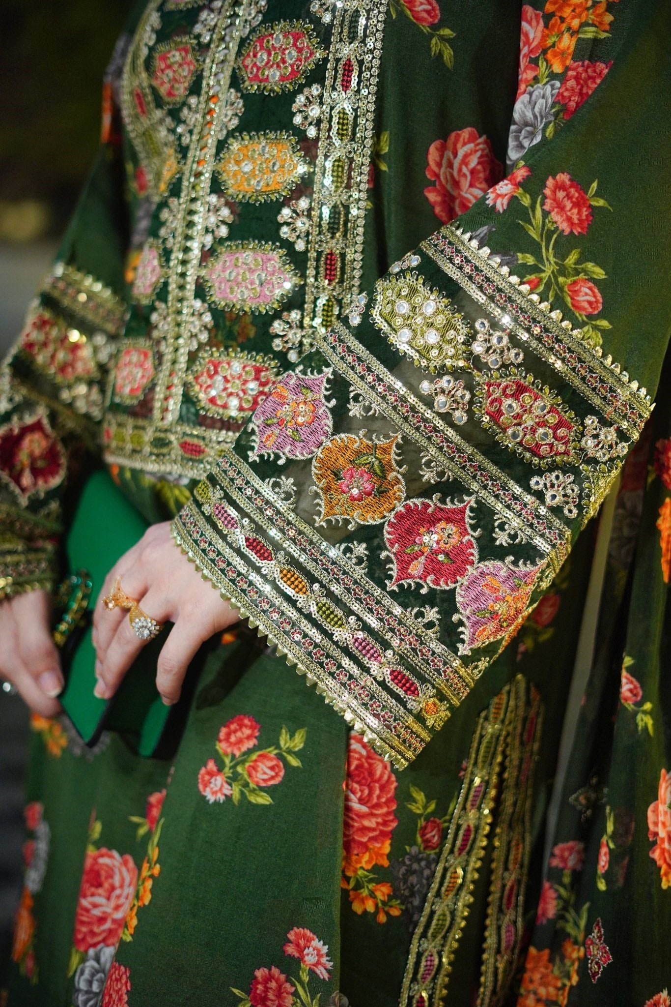 ANEELA’S EMBROIDERED SILK - 3 PC UNSTITCHED