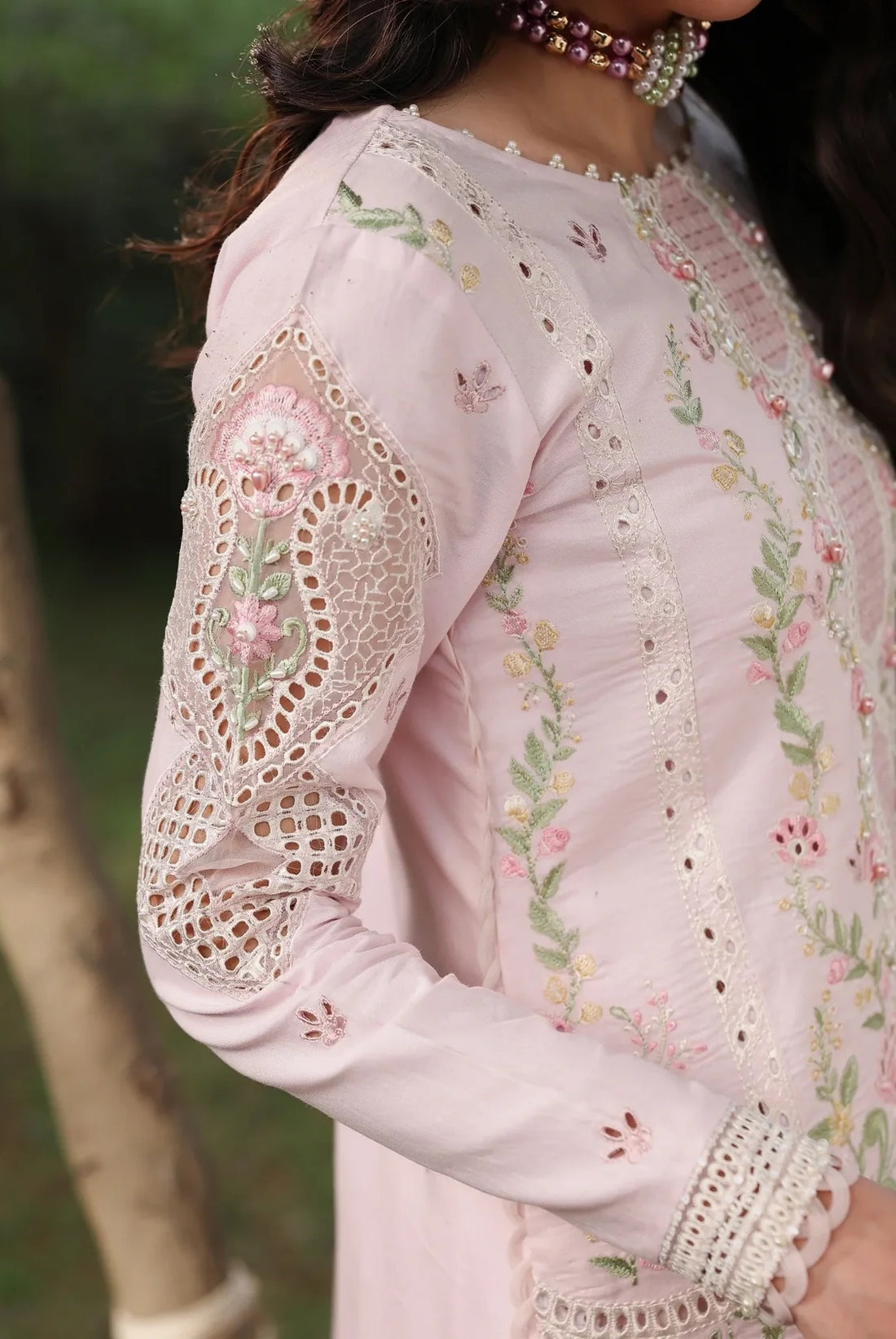 SARDINIA - PINK BAREEZE - LUXURY EMBROIDERED LAWN - 3 PC UNSTITCHED