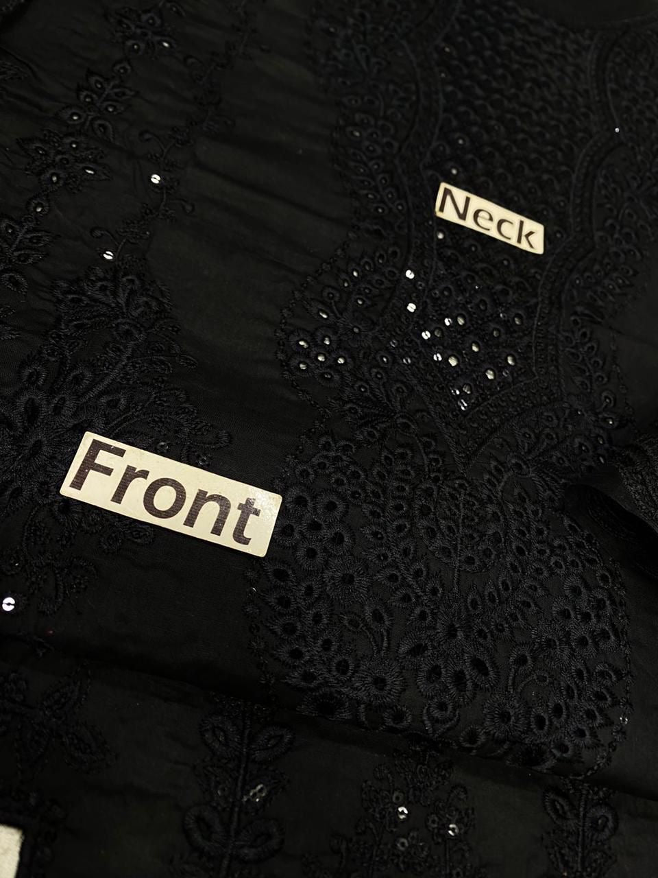 NUREH LUXURY EMBROIDERED CHIKANKARI LAWN - 3 PC UNSTITCHED