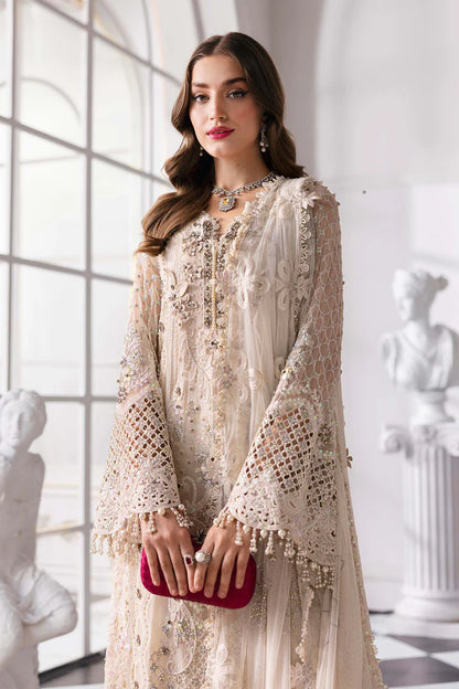 MARIA B LUXURY WEDDING EMBROIDERED CHIFFON - 3 PC UNSTITCHED