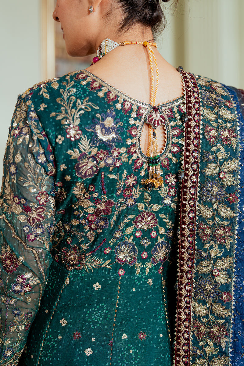 BAROQUE LUXURY EMBROIDERED CHIFFON FROK - 3 PC UNSTITCHED