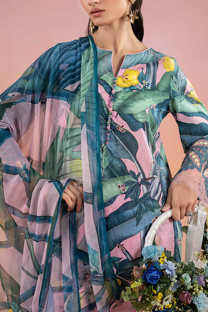 MARIA B FORMALS PRINTED EMBROIDERED LAWN 25 -3 PC UNSTITCHED