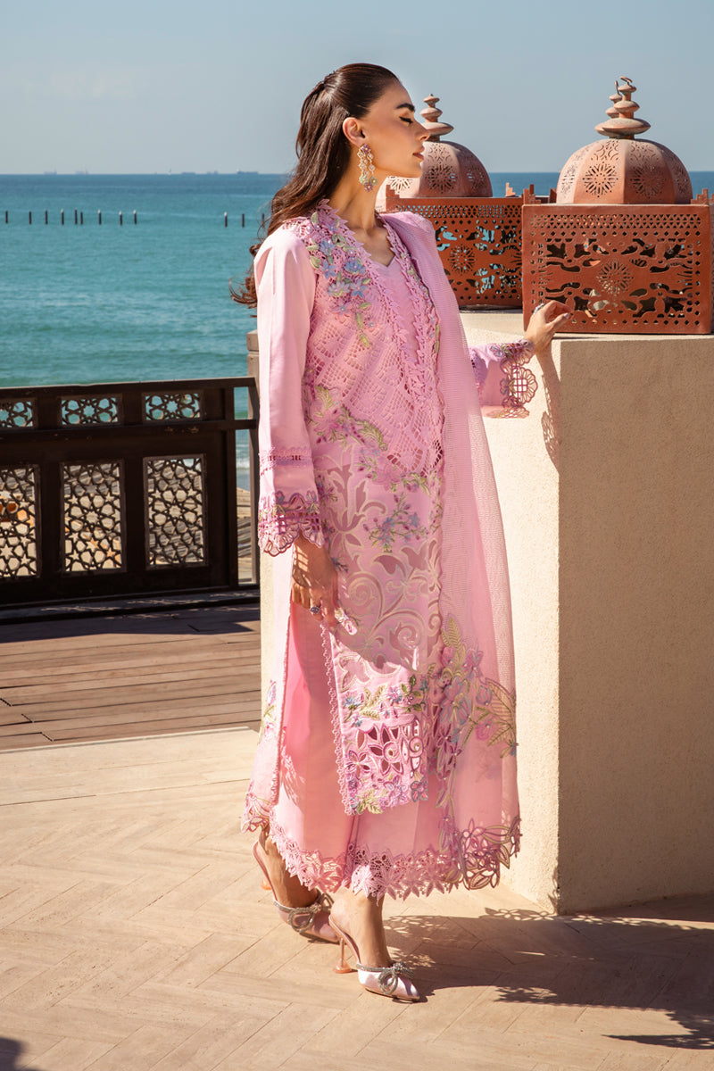 RANG RASIYA EMBROIDERED LASER WORK LAWN - 3 PC UNSTITCHED