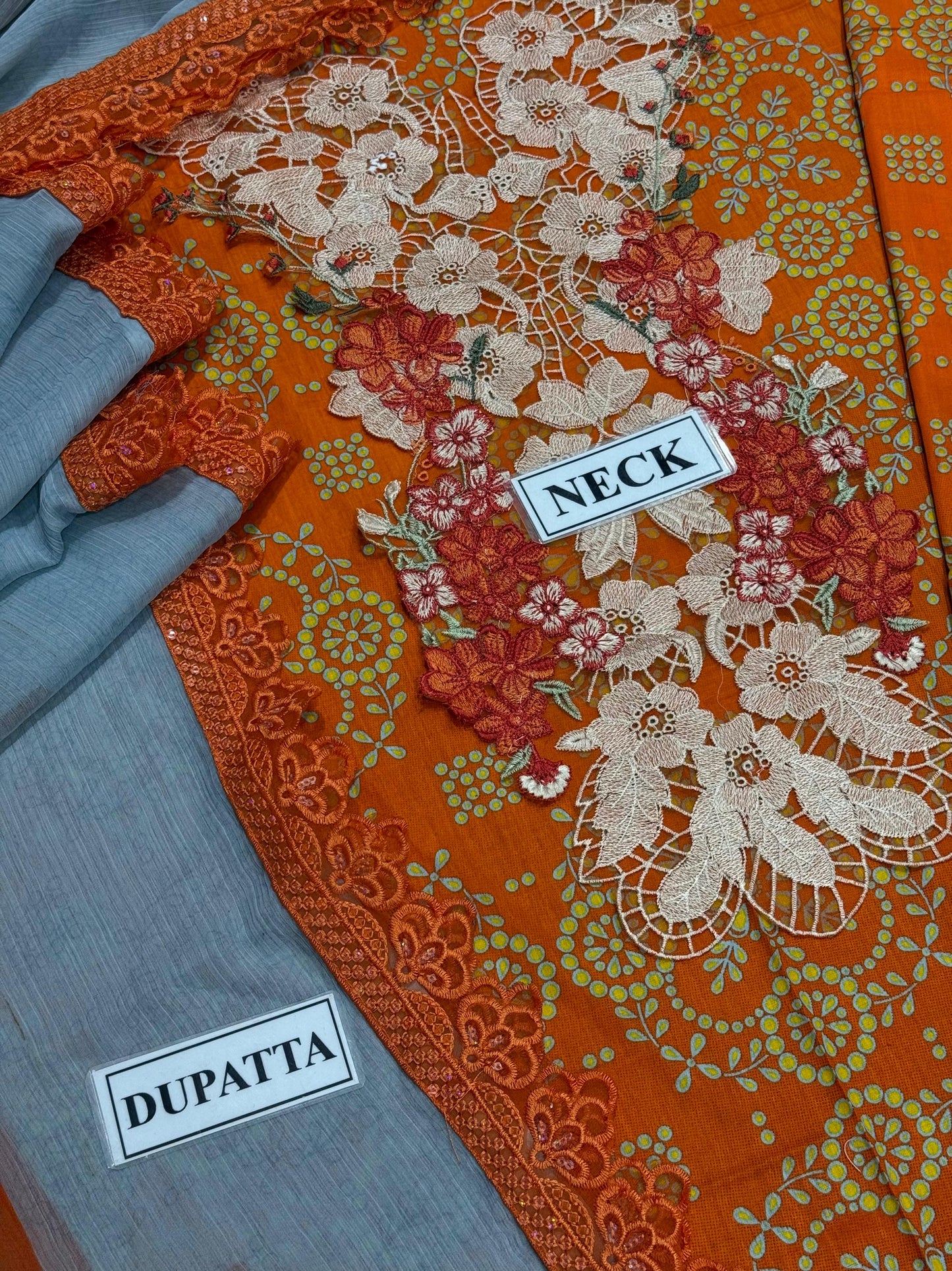 ASIFA NABEEL PRINTED EMBROIDERED LAWN - 3 PC UNSTITCHED