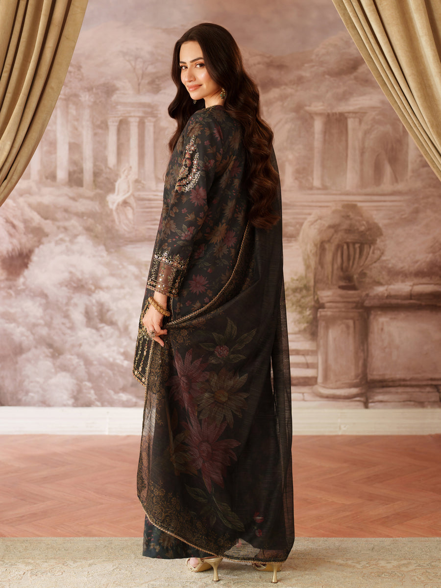 MOHAGNI EMBROIDERED LAWN - 3 PC UNSTITCHED