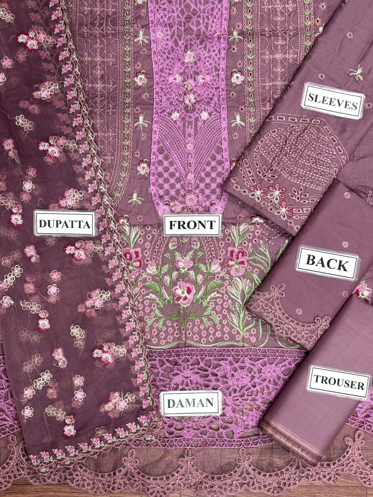 SOBIA NAZIR LUXURY CHIKANKARI EMBROIDERED LAWN - 3 PC UNSTITCHED
