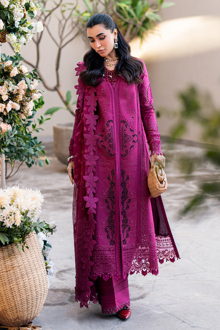 QALAMKAR EMBROIDERED CHIKANKARI LAWN - 3 PC UNSTITCHED
