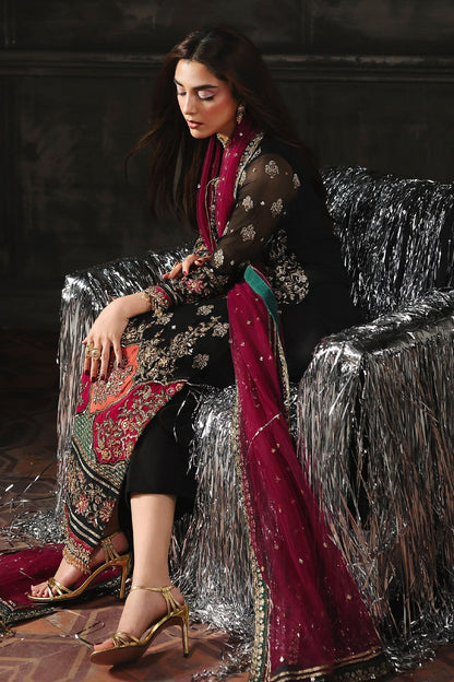 CHARIZMA LUXURY EMBROIDERED CHIFFON - 3 PC UNSTITCHED