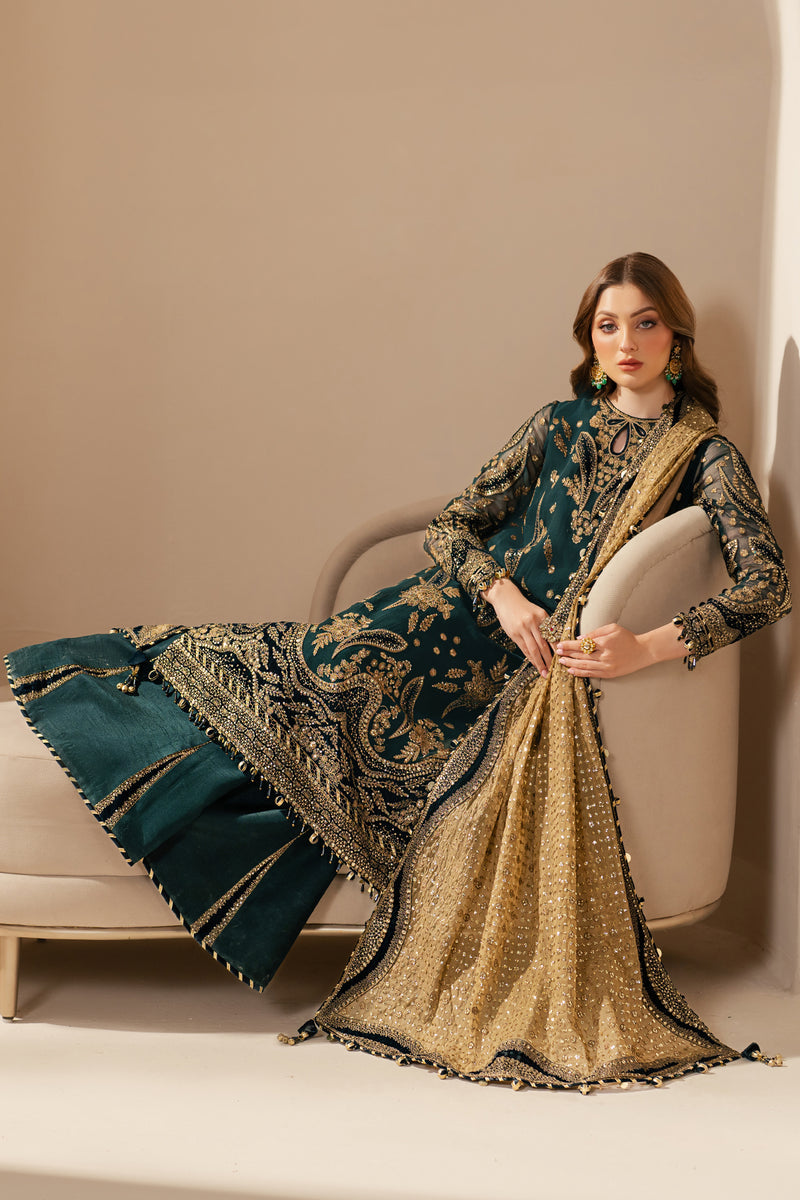 JAZMIN LUXURY EMBROIDERED CHIFFON - 3 PC UNSTITCHED
