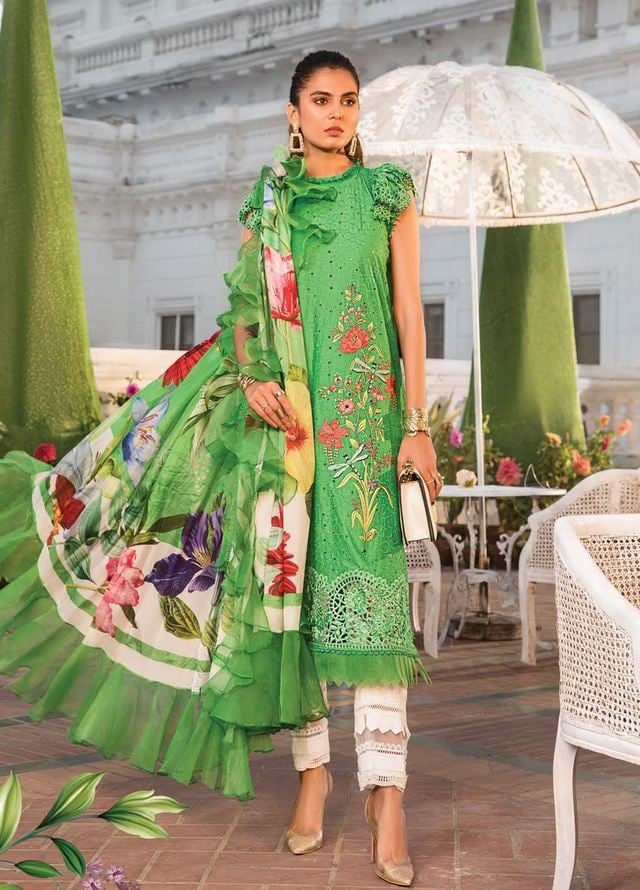MARIA B FORMALS SCIFFLIE EMBROIDERED LAWN - 3 PC UNSTITCHED