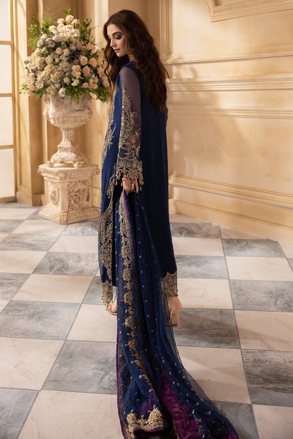 CHARIZMA LUXURY EMBROIDERED CHIFFON - 3 PC UNSTITCHED