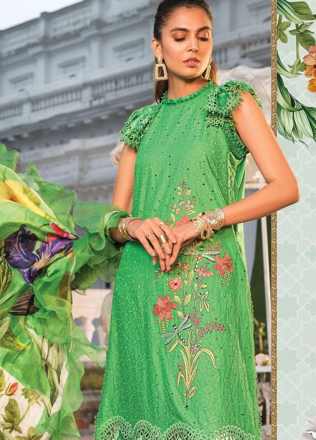 MARIA B FORMALS SCIFFLIE EMBROIDERED LAWN - 3 PC UNSTITCHED