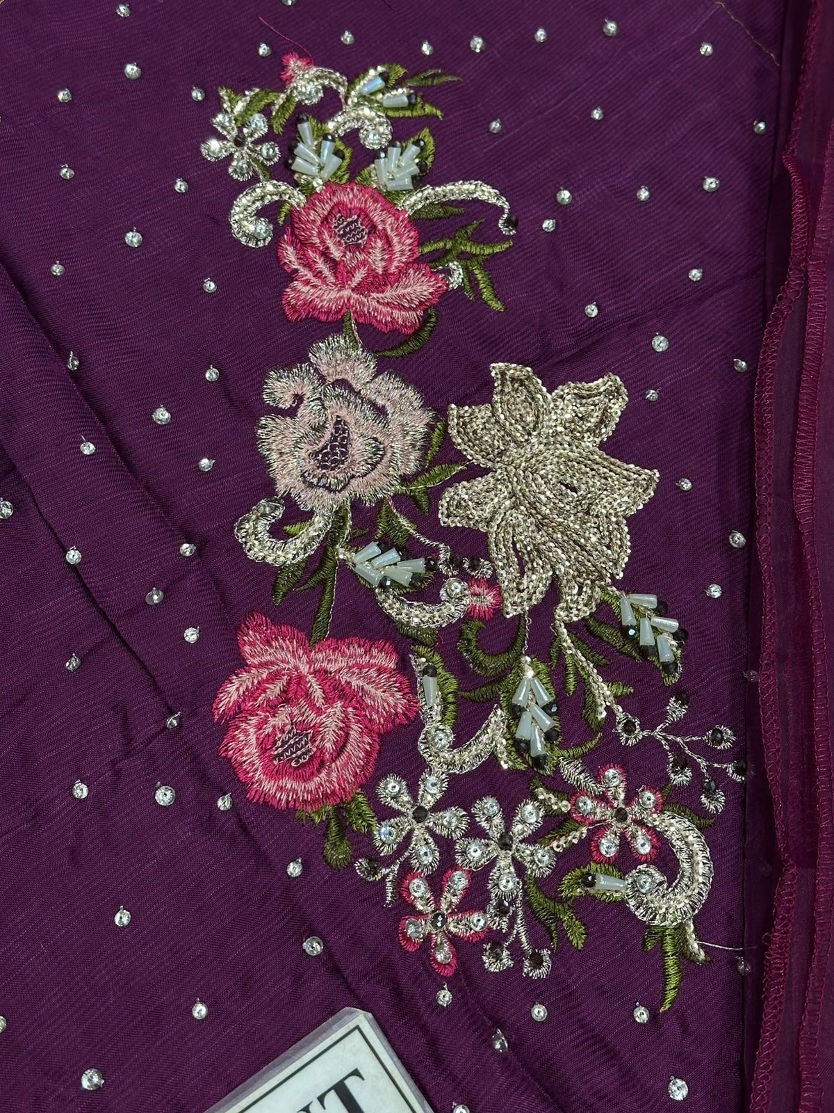 VANYA EMBROIDERED RAW SILK - 3 PC UNSTITCHED