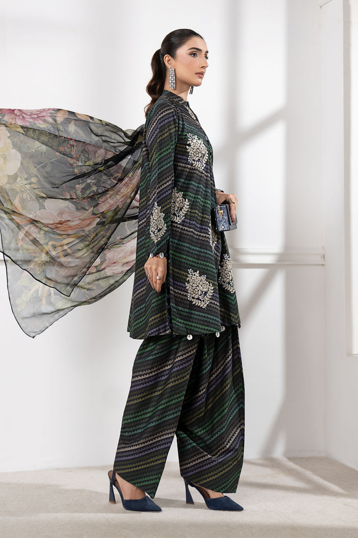 MARIA B FORMALS PRINTED EMBROIDERED LAWN - 3 PC UNSTITCHED