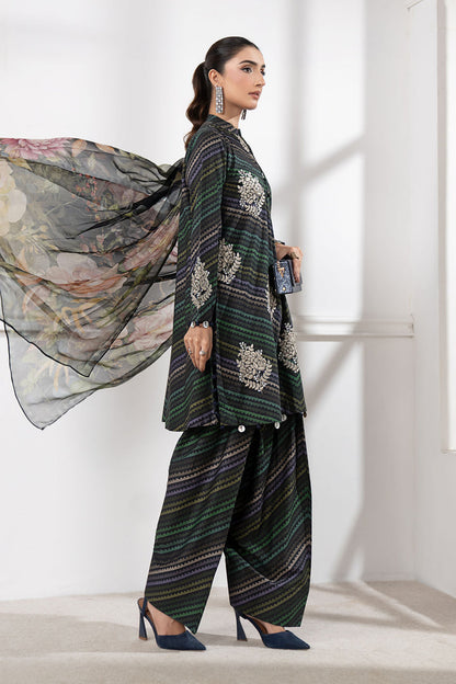 MARIA B FORMALS PRINTED EMBROIDERED LAWN - 3 PC UNSTITCHED