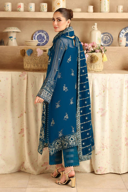 RAMSHA LUXURY EMBROIDERED CHIFFON - 3 PC UNSTITCHED