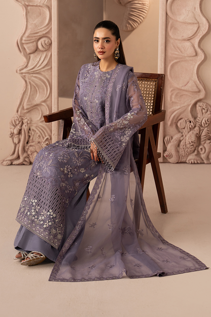 LAVISH PREMIUM EMBROIDERED CHIFFON DRESS - 3 PC UNSTITCHED