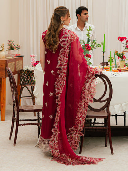 MAHNUR LUXURY EMBROIDERED - LAWN 3 PC UNSTITCHED