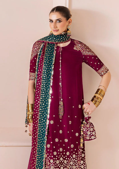 JAZMIN EMBROIDERED VELVET - 3 PC UNSTITCHED