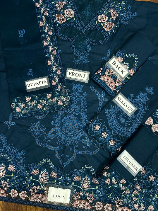 IMROZIA SERENE EMBROIDERED CHIKANKARI LAWN - 3 PC UNSTITCHED