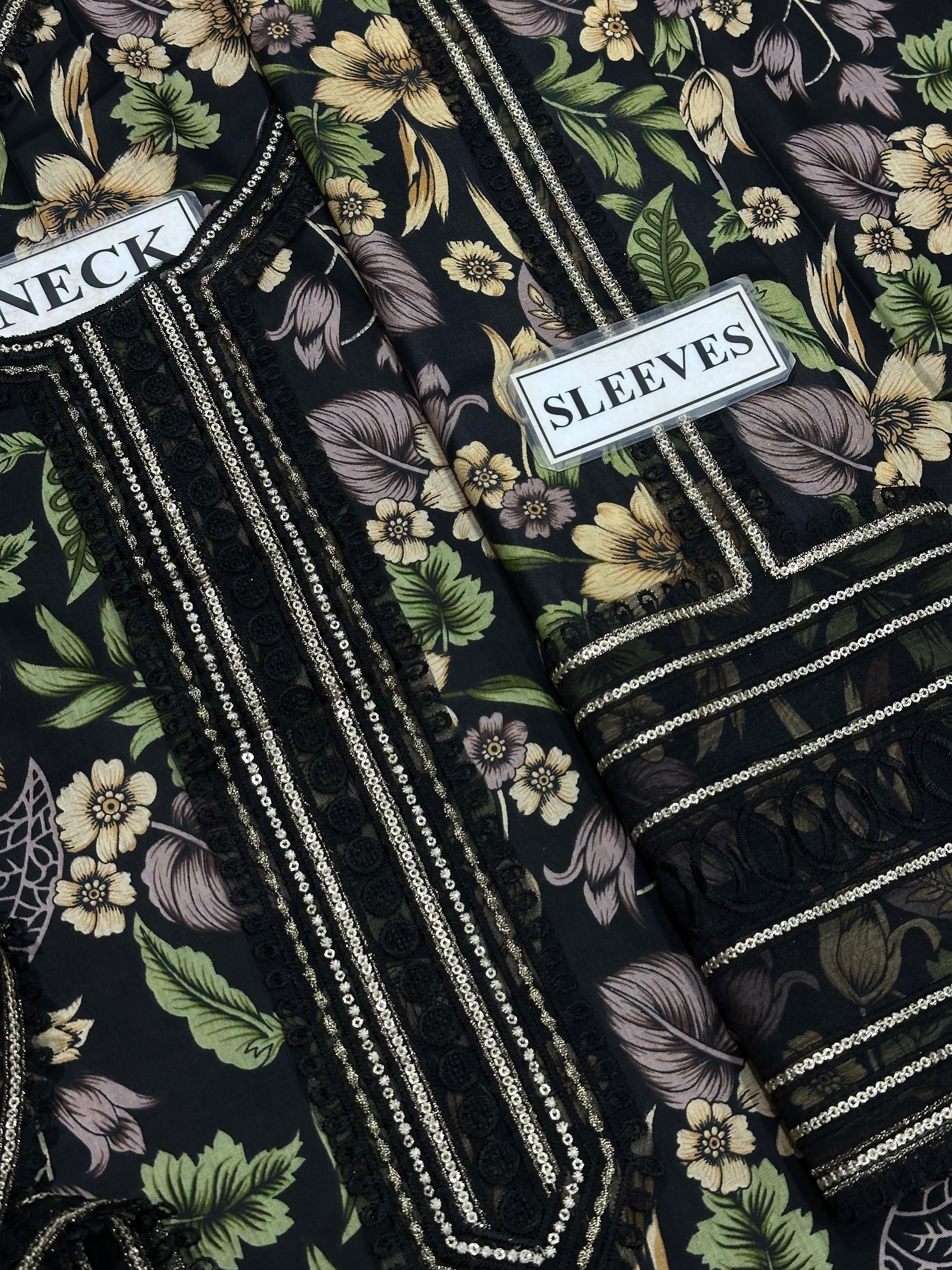 BAROQUE PRINTED EMBROIDERED FORMALS LAWN - 3 PC UNSTITCHED