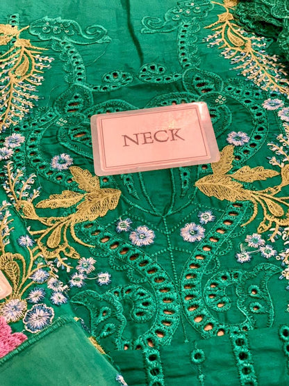 MARIA B LUXURY EMBROIDERED CHIKANKARI LAWN - 3 PC UNSTITCHED