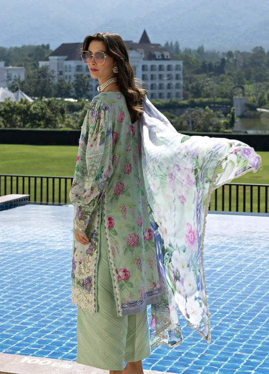 ELAF EMBROIDERED PRINTED LAWN - 3 PC UNSTITCHED