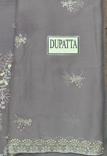 LAVISH PREMIUM EMBROIDERED CHIFFON DRESS - 3 PC UNSTITCHED