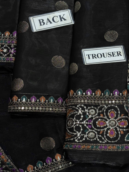 CHARIZMA EMBROIDERED COTTON SILK - 3 PC UNSTITCHED
