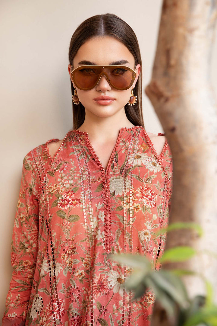 MARIA B FORMALS PRINTED EMBROIDERED CHIKANKARI LAWN - 3 PC UNSTITCHED
