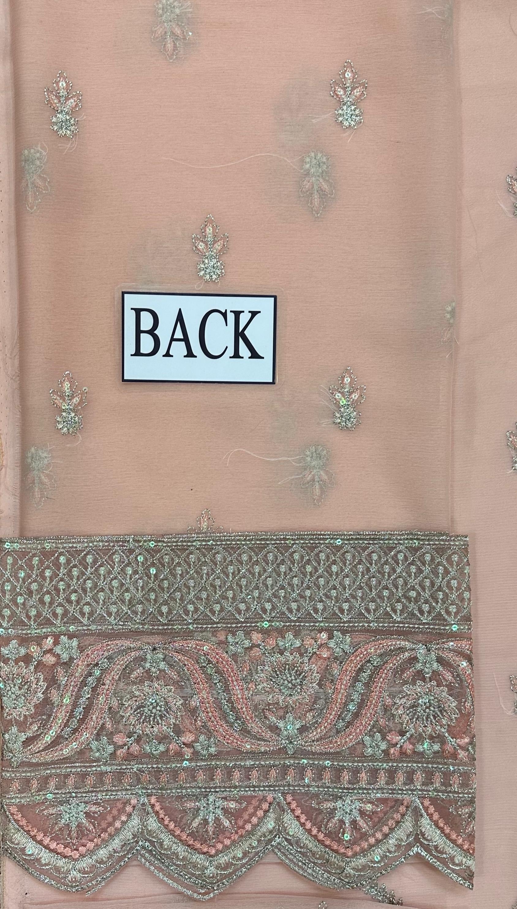 GULAAL EMBROIDERED CHIFFON - 3 PC UNSTITCHED