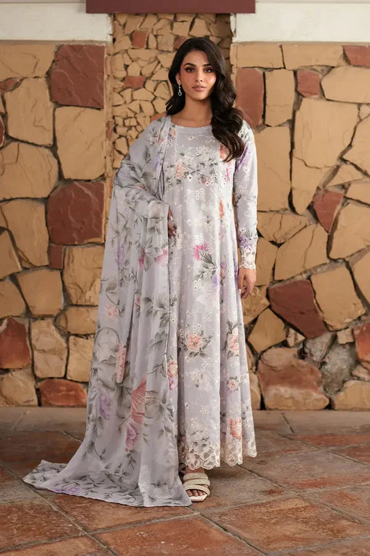 IZNIK EMBROIDERED LAWN - 3 PC UNSTITCHED