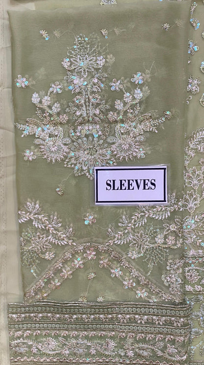 GULAAL LUXURY EMBROIDERED CHIFFON - 3 PC UNSTITCHED
