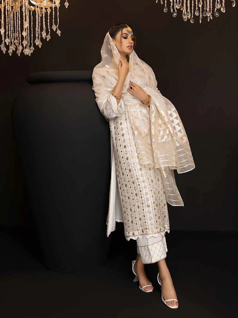 CHARIZMA LUXURY EMBROIDERED CHIFFON - 3 PC UNSTITCHED